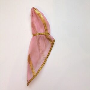 Vintage 70 Barbie #1421 One Shoulder Dress - Pink Gold Fashion Collectibles EUC